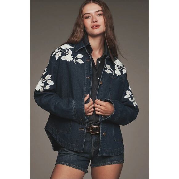Anthropologie Jackets & Blazers - NWT Dolan Left Coast Embroidered Flowers Jacket